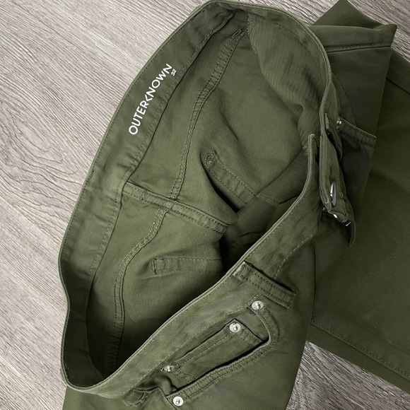 Outerknown Pants Men's 32x28 Green Roamer 5 Pocket Chino SEA Jeans Golf Hiking - Picture 2 of 10